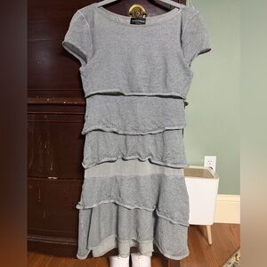 Vintage Armani Gray Tiered Dress